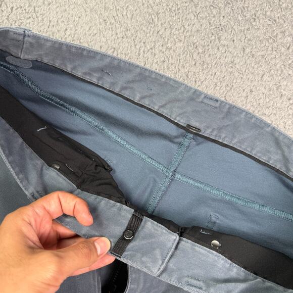 Lululemon Pants Mens 34 Blue ABC Slim Utilitech Chino Workwear Casual M5ABNS - Picture 4 of 11